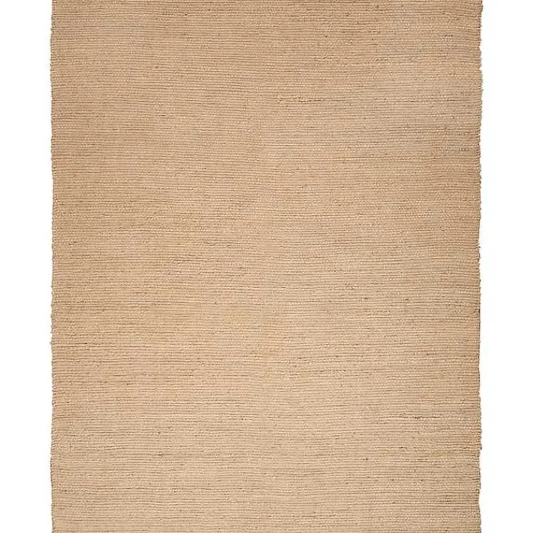 Kirklands Home Natural Bleach Jute Reversible Area Rug, 8x10 Tan Outlet