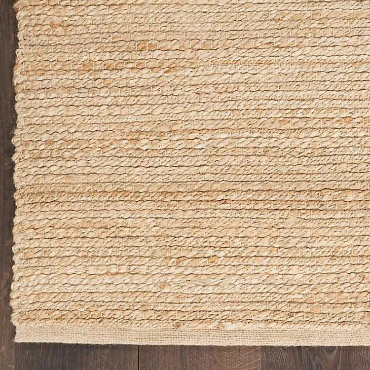 Kirklands Home Natural Bleach Jute Reversible Area Rug, 8x10 Tan Outlet