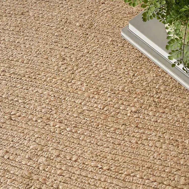Kirklands Home Natural Bleach Jute Reversible Area Rug, 8x10 Tan Outlet