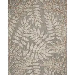Kirklands Home Natural Botanical Leaves Outdoor Area Rug, 9x13 Discount