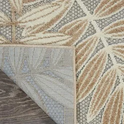 Kirklands Home Natural Botanical Leaves Outdoor Area Rug, 9x13 Discount