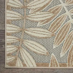 Kirklands Home Natural Botanical Leaves Outdoor Area Rug, 9x13 Discount