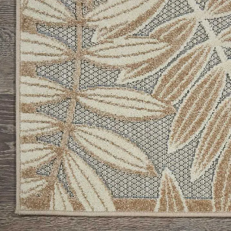 Kirklands Home Natural Botanical Outdoor Area Rug, 6x9 New