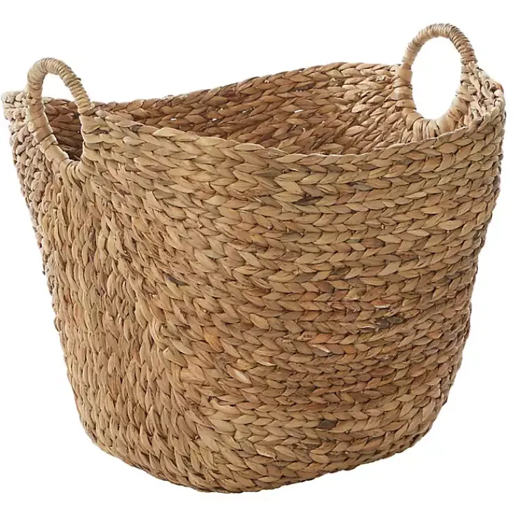 Baskets & Boxes>Kirklands Home Natural Braided Seagrass Basket Tan