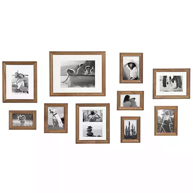 Kirklands Home Natural 10-pc. Gallery Wall Frame Set Brown Outlet