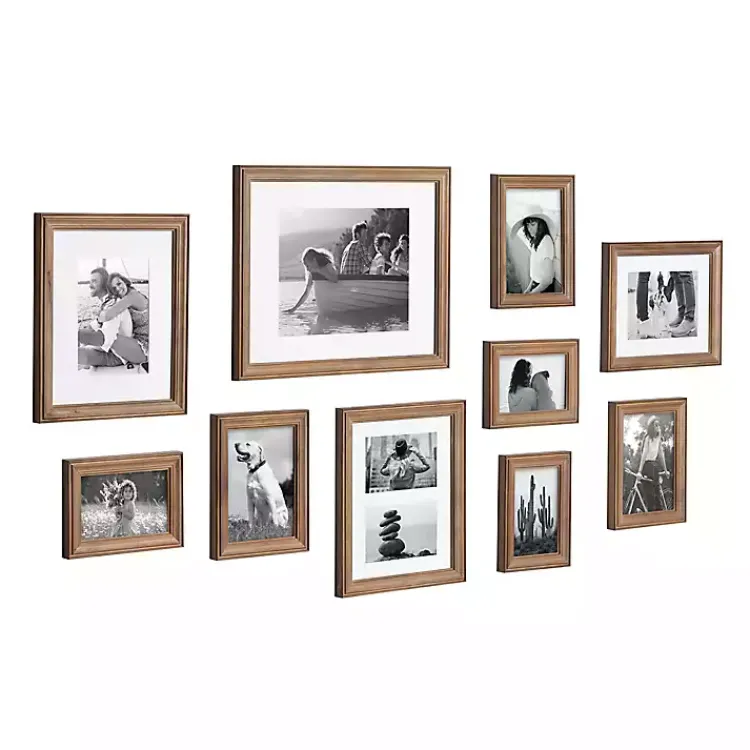 Kirklands Home Natural 10-pc. Gallery Wall Frame Set Brown Outlet