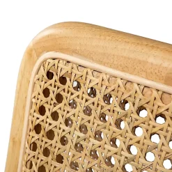 Kirklands Home Natural Cane Back Linen Office Chair Hot