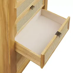 Kirklands Home Natural Cane Jewelry Armoire Tan Discount