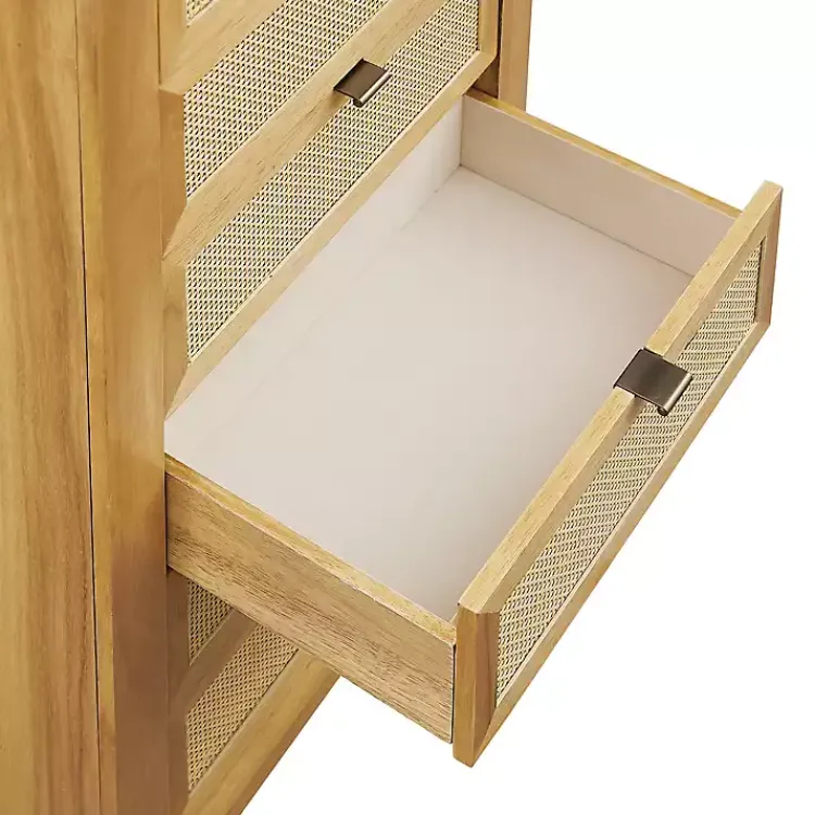 Kirklands Home Natural Cane Jewelry Armoire Tan Discount