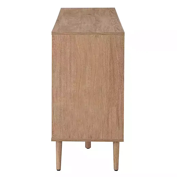 Kirklands Home Natural Cane Wood Arched Sideboard Cabinet Sale