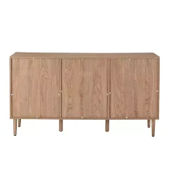 Kirklands Home Natural Cane Wood Arched Sideboard Cabinet Sale