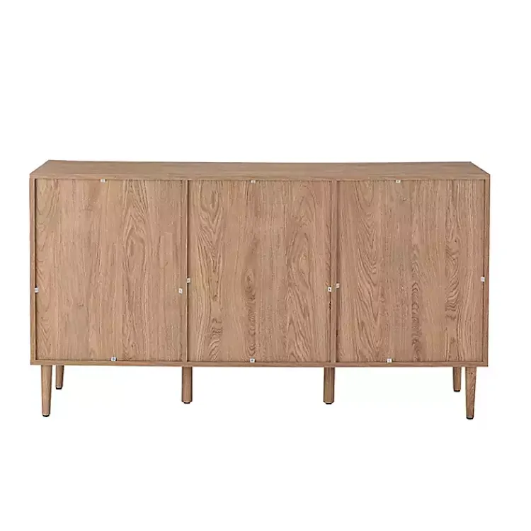 Kirklands Home Natural Cane Wood Arched Sideboard Cabinet Sale