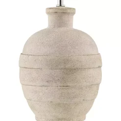 Kirklands Home Natural Ceramic 2-pc. Lamps with Seagrass Shades Tan Best