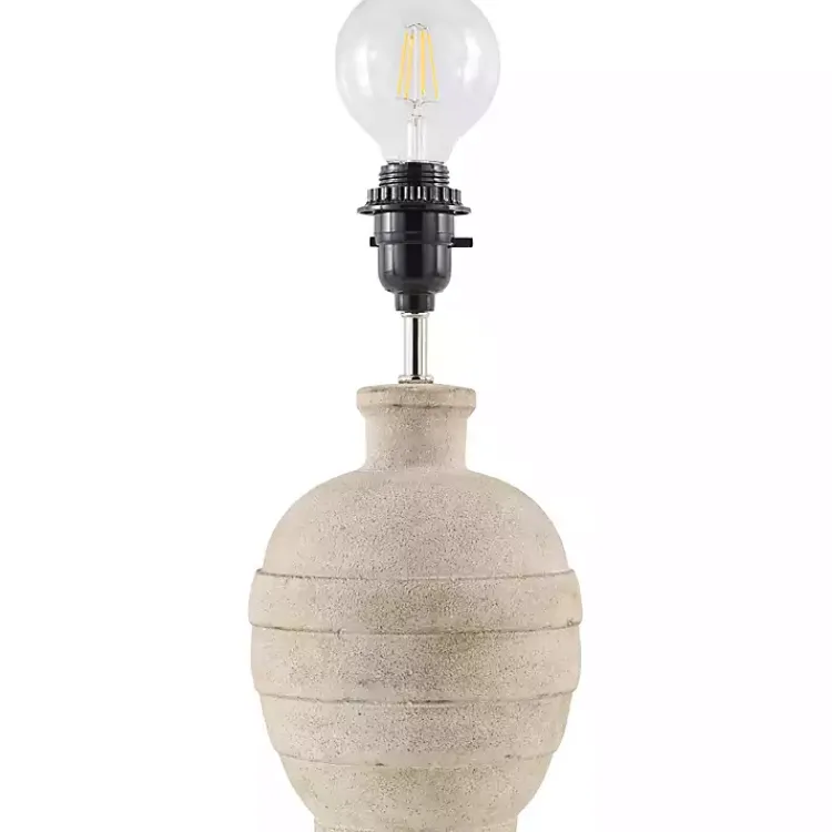 Kirklands Home Natural Ceramic 2-pc. Lamps with Seagrass Shades Tan Best
