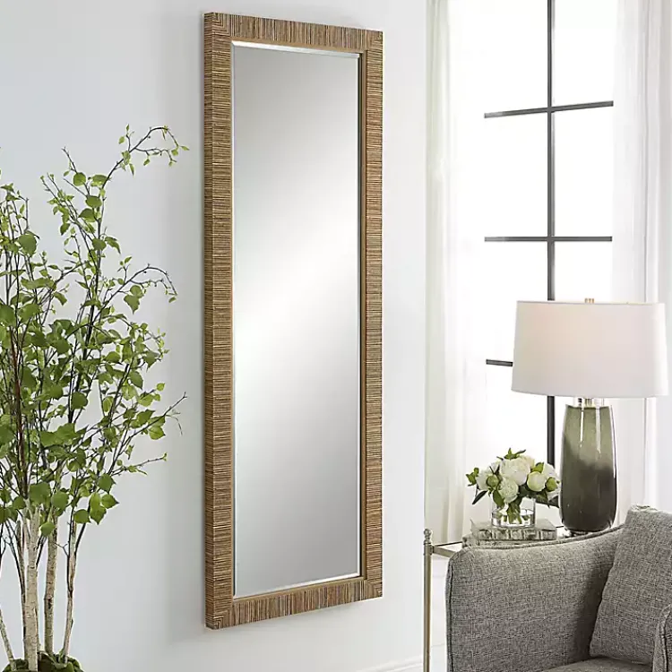 Kirklands Home Natural Coastal Full-Length Wall Mirror Discount