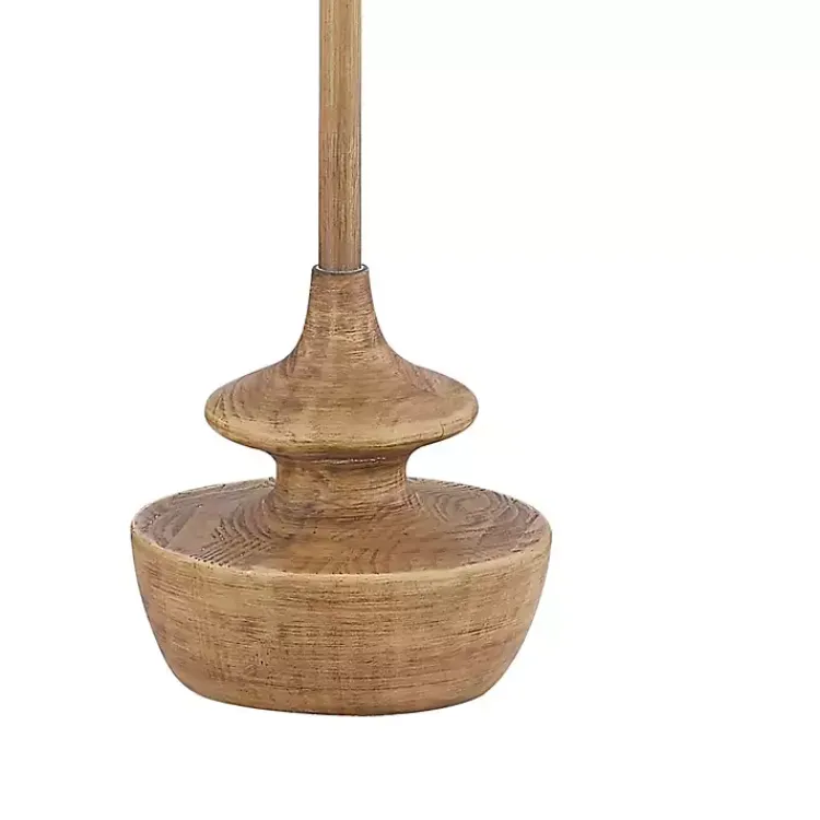 Kirklands Home Natural Contemporary Floor Lamp White New