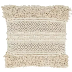 Pillows>Kirklands Home Natural Corded Moroccan Cotton Pillow