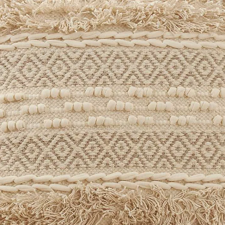 Pillows>Kirklands Home Natural Corded Moroccan Cotton Pillow