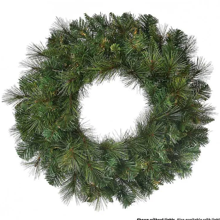 Christmas Wreaths>Kirklands Home Natural Deluxe Belgium Pine Wreath, 24 in. Green
