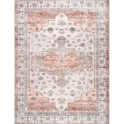 Kirklands Home Natural Faded Vintage Washable Area Rug, 3x5
