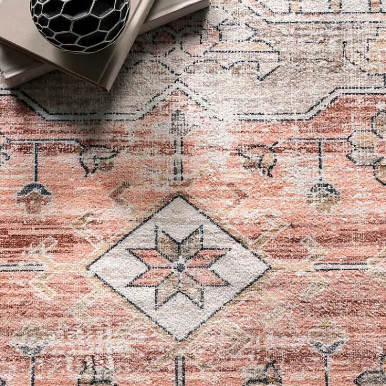 Kirklands Home Natural Faded Vintage Washable Area Rug, 3x5