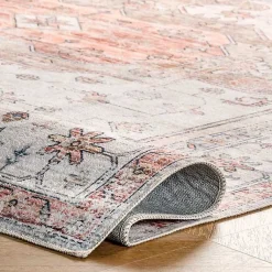 Kirklands Home Natural Faded Vintage Washable Area Rug, 3x5