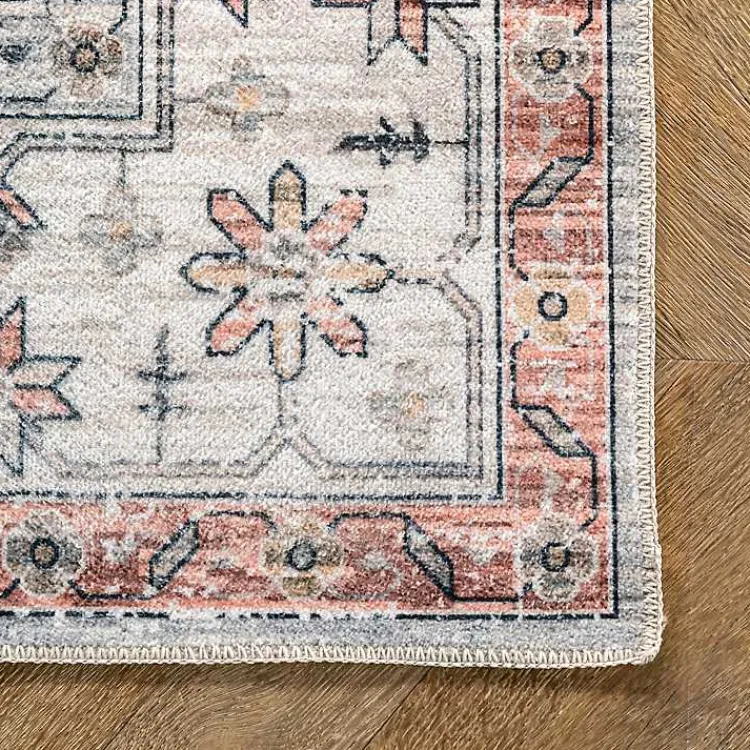 Kirklands Home Natural Faded Vintage Washable Area Rug, 4x6