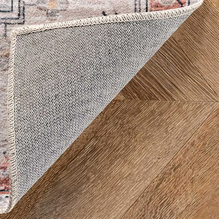 Kirklands Home Natural Faded Vintage Washable Area Rug, 4x6