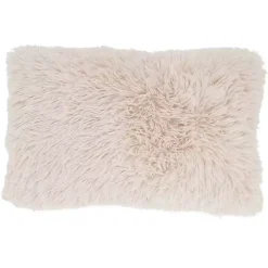 Pillows>Kirklands Home Natural Faux Fur Lumbar Pillow Tan