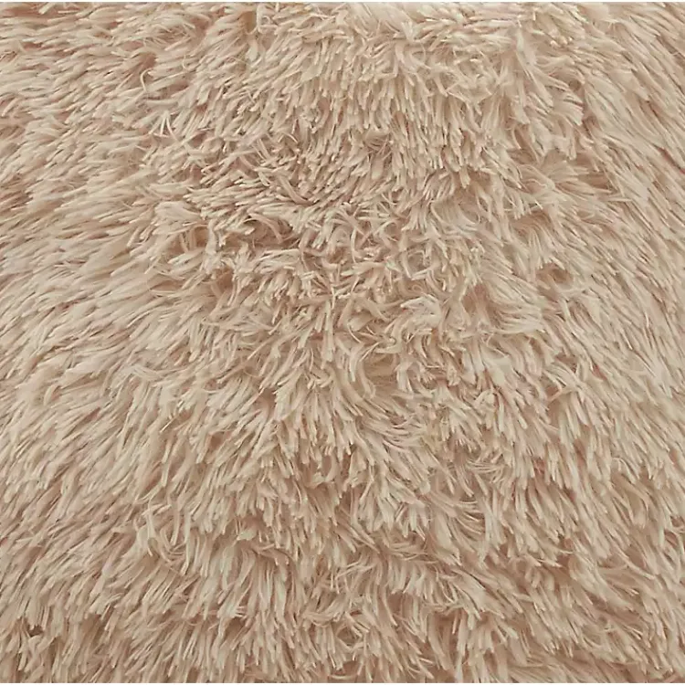 Pillows>Kirklands Home Natural Faux Fur Lumbar Pillow Tan