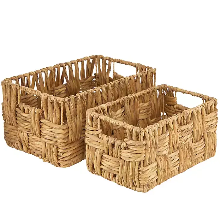 Baskets & Boxes>Kirklands Home Natural Fibers 2-pc. Jute Basket Set Brown