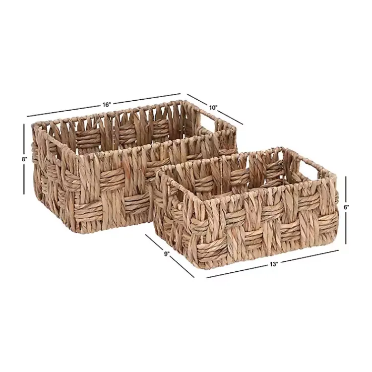 Baskets & Boxes>Kirklands Home Natural Fibers 2-pc. Jute Basket Set Brown