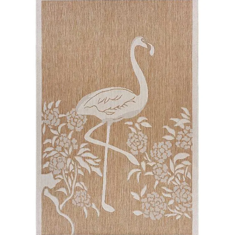 Kirklands Home Natural Flamingo Indoor/Outdoor Area Rug, 5x7 Best