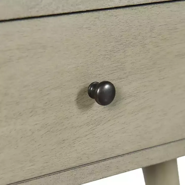Kirklands Home Natural Wood 1-Drawer Arthur Accent Table Gray Online
