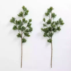 Stems & Bouquets>Kirklands Home Natural Pine Stems, Set of 2 Green