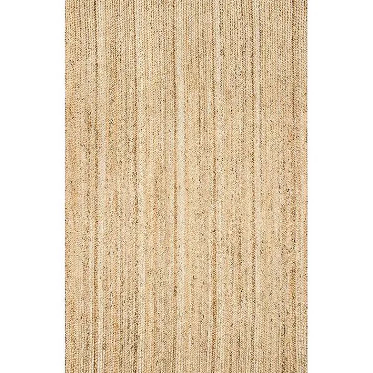 Kirklands Home Natural Hand Woven Rigo Jute Area Rug, 12x18 Tan New