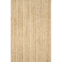Kirklands Home Natural Hand Woven Rigo Jute Area Rug, 9x12 Tan
