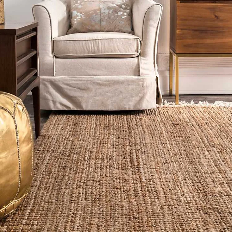 Kirklands Home Natural Handwoven Area Rug, 10x14 Tan Hot