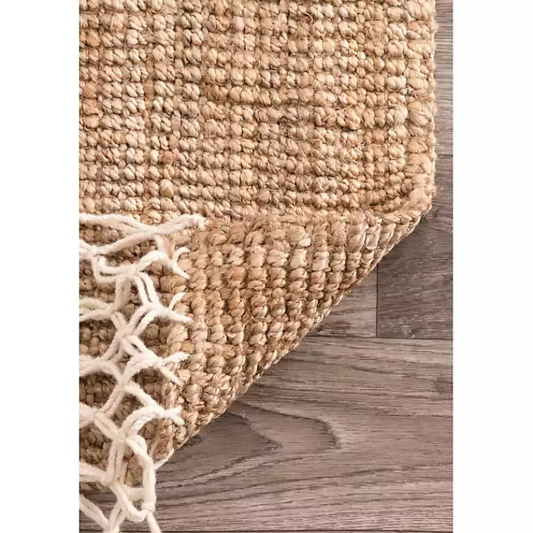 Kirklands Home Natural Handwoven Area Rug, 10x14 Tan Hot