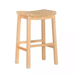 Kirklands Home Natural Hyacinth Haysom Bar Stool Tan Hot