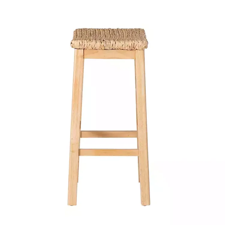 Kirklands Home Natural Hyacinth Haysom Bar Stool Tan Hot