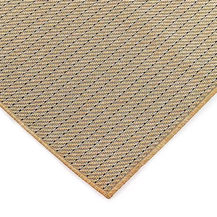 Kirklands Home Natural Intertwined Santal Outdoor Area Rug, 7x9 Tan Clearance