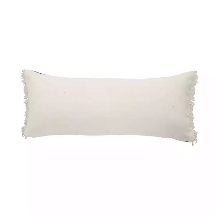 Pillows>Kirklands Home Natural Jute Braided Stripe Lumbar Pillow