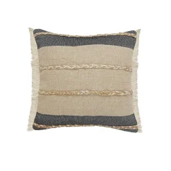 Pillows>Kirklands Home Natural Jute Braided Stripe Throw Pillow, 20 in.