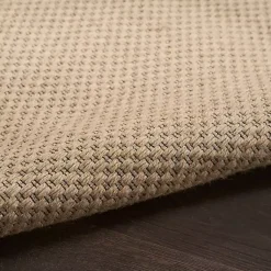 Kirklands Home Natural Jute Solid Woven Area Rug, 5x7 Tan Outlet