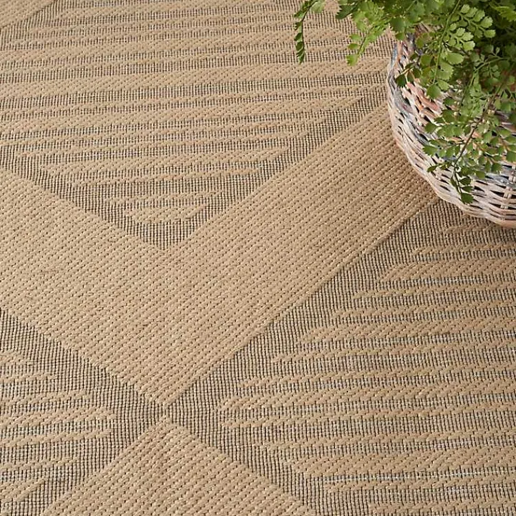 Kirklands Home Natural Jute Woven Diamond Area Rug, 3x5 Best