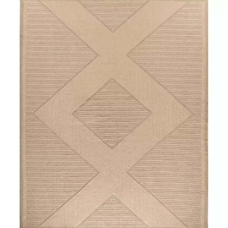 Kirklands Home Natural Jute Woven Diamond Area Rug, 7x9 Best