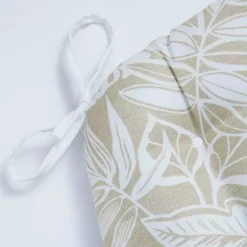 Kirklands Home Natural Leaves Tufted 2-pc. Outdoor Chair Cushions Clearance