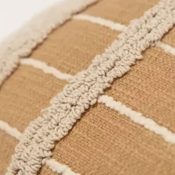 Pillows>Kirklands Home Natural Leo Striped Pillow Tan