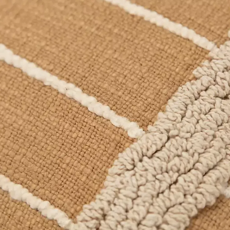Pillows>Kirklands Home Natural Leo Striped Pillow Tan